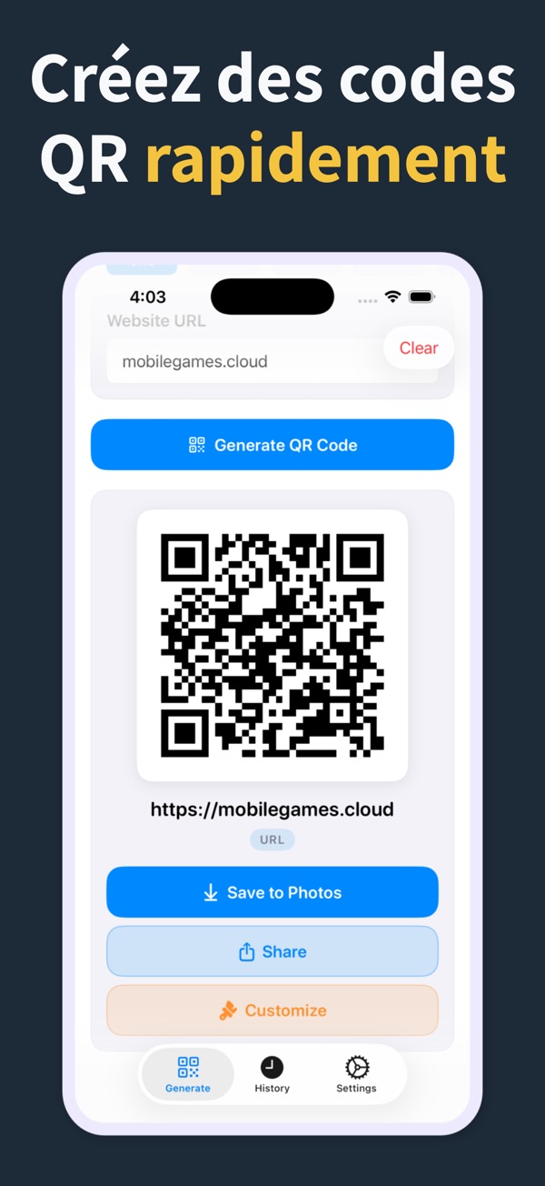 QR Code Generator screenshot