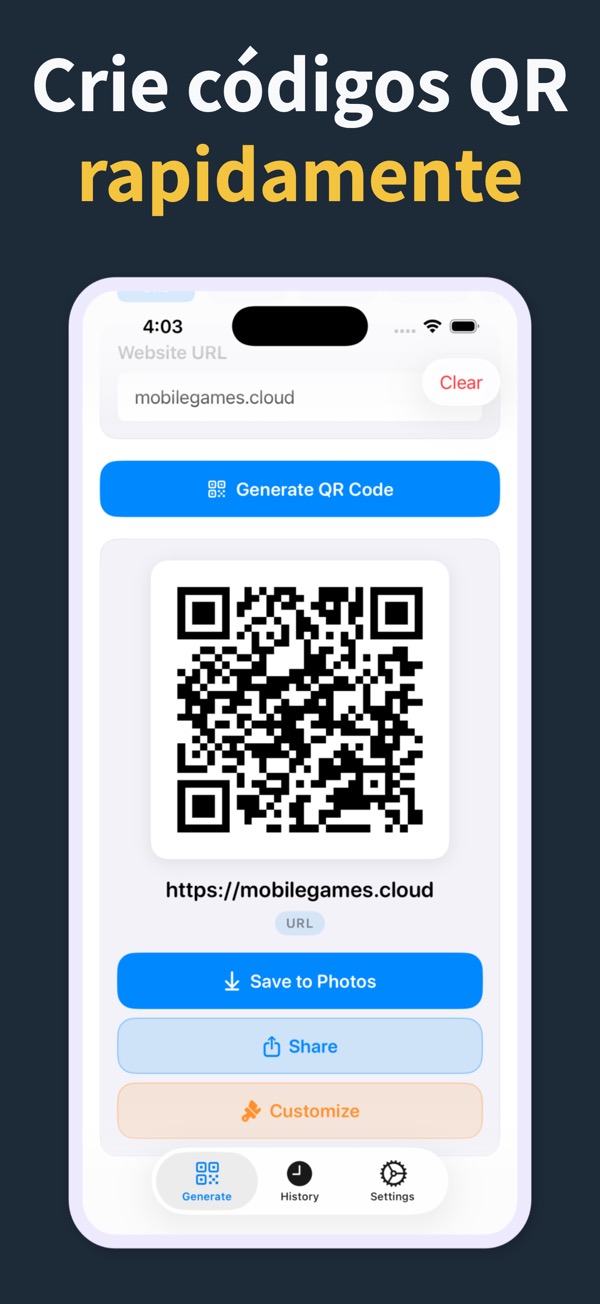 QR Code Generator screenshot